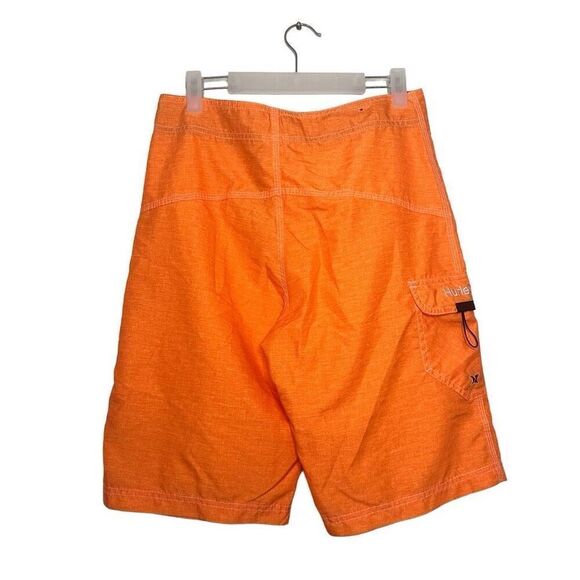 Hurley x Buckle Drawstring Surf Swim Board Shorts Orange Size 28 - Picture 3 of 6